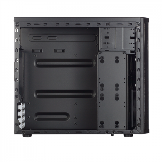 Fractal Design | CORE 1100 | Black | Micro ATX | ATX PSUs, up to 185mm if a typical-length optical drive is mounted