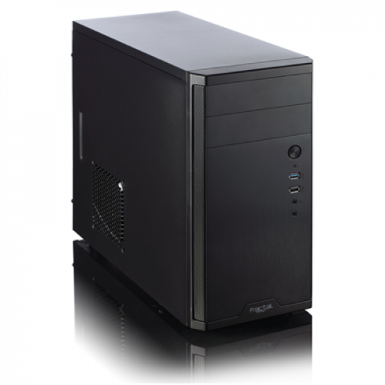 Fractal Design | CORE 1100 | Black | Micro ATX | ATX PSUs, up to 185mm if a typical-length optical drive is mounted