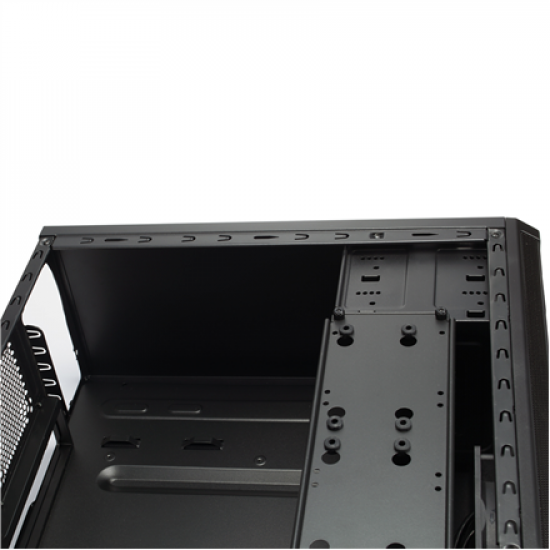 Fractal Design | CORE 1100 | Black | Micro ATX | ATX PSUs, up to 185mm if a typical-length optical drive is mounted