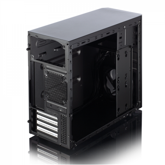 Fractal Design | CORE 1100 | Black | Micro ATX | ATX PSUs, up to 185mm if a typical-length optical drive is mounted