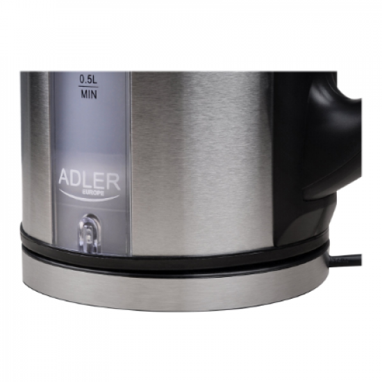 Adler | Kettle | AD 1216 | Standard | 2000 W | 1.7 L | Stainless steel | 360° rotational base | Stainless steel