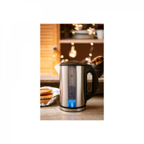 Adler | Kettle | AD 1216 | Standard | 2000 W | 1.7 L | Stainless steel | 360° rotational base | Stainless steel