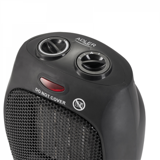 Adler | AD 7702 | Fan Heater | 1500  W | Number of power levels 2 | Black