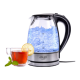 Adler | Kettle | AD 1225 | Standard | 2000 W | 1.7 L | Glass | 360° rotational base | Transparent/Stainless steel