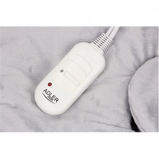 Adler | Electric heating pad | AD 7403 | Number of heating levels 2 | Number of persons 1 | Washable | Remote control | Grey