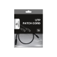 Cablexpert | Patch cord | PP12-0.5M/BK | Black RJ45 Male | RJ45 Male