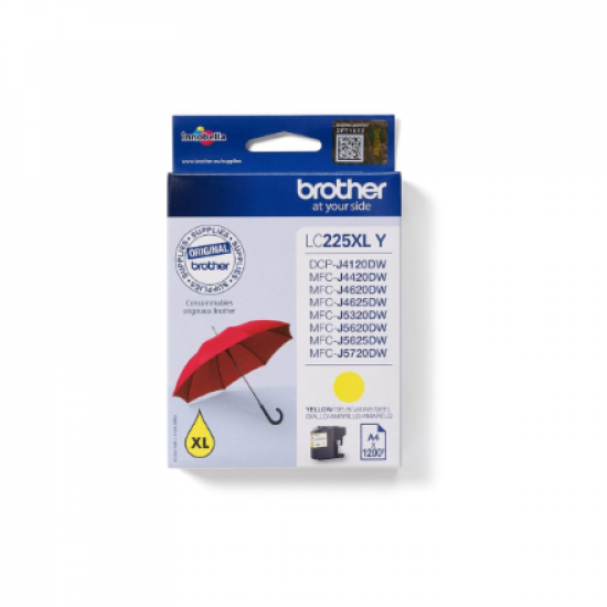 Brother LC225XLY | Ink Cartridge | Yellow