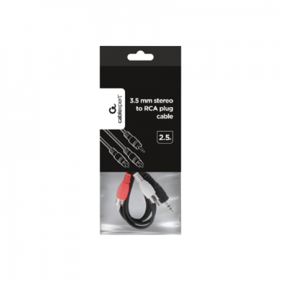 Cablexpert | 2.5m, 3.5mm/2xRCA, M/M | 3.5mm | 2 x RCA