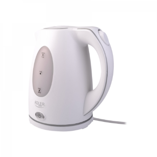 Adler | Kettle | AD 1207 | Standard | 2000 W | 1.5 L | Plastic | 360° rotational base | White