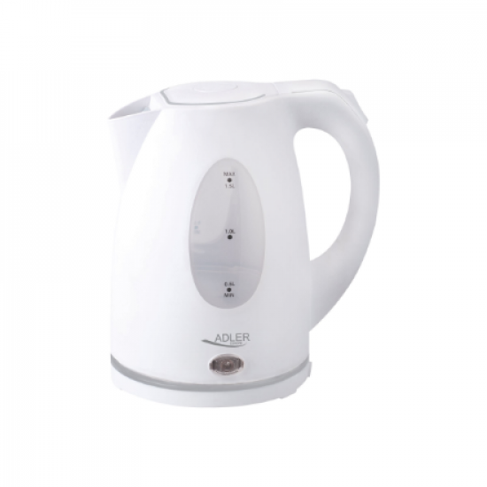 Adler | Kettle | AD 1207 | Standard | 2000 W | 1.5 L | Plastic | 360° rotational base | White