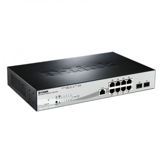 D-Link | Metro Ethernet Switch | DGS-1210-10/ME | Managed L2 | Rack mountable | Gigabit Ethernet (copper) ports quantity 8 | SFP ports quantity 2 | Power supply type Single | 24 month(s)