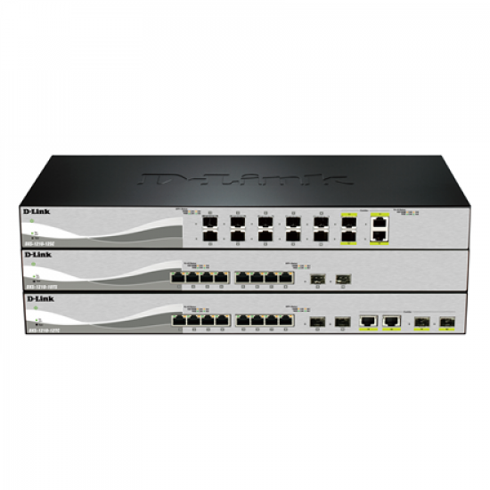 D-Link | Switch | DXS-1210-10TS | Web Management | Desktop | 10 Gbps (RJ-45) ports quantity 8 | SFP+ ports quantity 2 | Power supply type Single | 24 month(s)