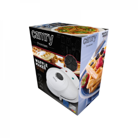 Camry | Waffle maker | CR 3022 | 1000 W | Number of pastry 5 | Heart shaped | White