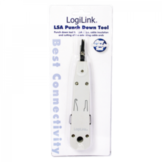 Logilink | LSA Punch Down Tool | LSA Punch Down ToolSuitable for on-wall and in-wall wallplatesCutting of the extending cable end in one stepAccording to the standard EIA/TIA 568 BFor Network, DSL and ISDNEasy to useWith self-tapping contacts