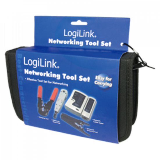 Logilink | Networking Tool Set with Bag, 4 parts