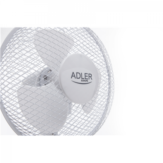 Adler | AD 7302 | Desk Fan | White | Diameter 23 cm | Number of speeds 2 | Oscillation | 60 W | No