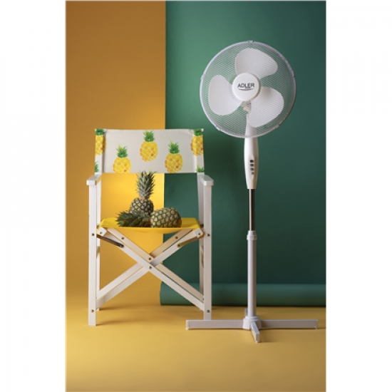 Adler | AD 7305 | Stand Fan | White | Diameter 40 cm | Number of speeds 3 | Oscillation | 45 W