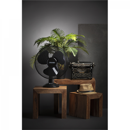 Mesko | Fan | MS 7308 | Table Fan | Black | Diameter 23 cm | Number of speeds 2 | Oscillation | 30 W | No