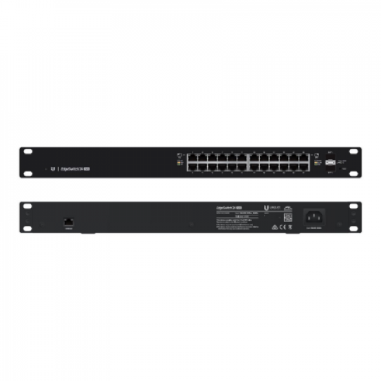 Ubiquiti | Switch | ES-24-250W | Web managed | Rackmountable | Gigabit Ethernet (copper) ports quantity 24 | SFP ports quantity 2 | 12 month(s)