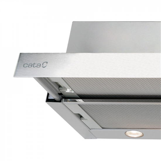 CATA | Hood | TF 2003 Duralum 600 | Telescopic | Energy efficiency class C | Width 60 cm | 390 m³/h | Mechanical control | LED | Stainless steel