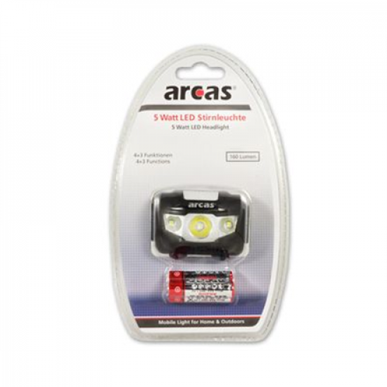 Arcas | Headlight | ARC5 | 1 LED+2 Flood light LEDs | 5 W | 160 lm | 4+3 light functions