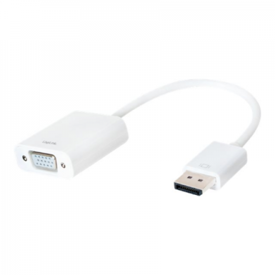 Logilink | Logilink CV0059B, Display Port 1.2 to VGA Active Adapter with 15cm cable : | White | DisplayPort | VGA