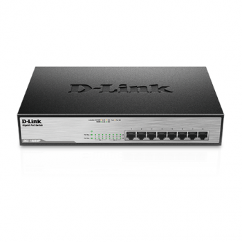 D-Link | Switch | DGS-1008MP | Unmanaged | Rack mountable | Gigabit Ethernet (copper) ports quantity 8 | Power over Ethernet (PoE) ports quantity 8 | Power supply type Single | 24 month(s)