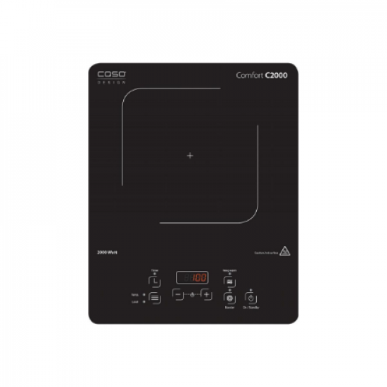 Caso | Free standing table hob | Comfort C2000 | Number of burners/cooking zones 1 | Sensor | Black | Induction