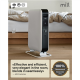 Mill | Heater | AB-H1500DN | Oil Filled Radiator | 1500 W | Number of power levels 3 | Suitable for rooms up to 16-24 m² | White