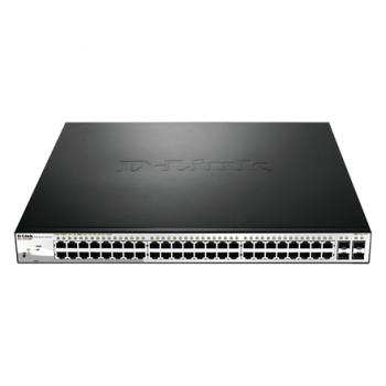D-Link | Switch | DGS-1210-52MP | Web Management | Rack mountable | Gigabit Ethernet (copper) ports quantity 48 | SFP ports quantity 4 | Power over Ethernet (PoE) ports quantity 40 | PoE/Poe+ ports quantity 8 | Power supply type Single | 24 month(s)