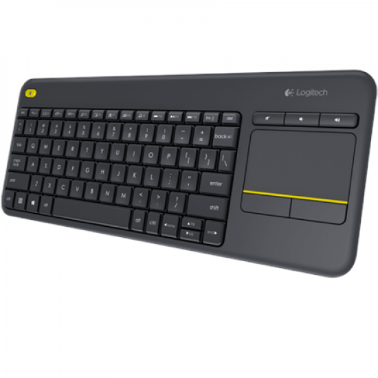 Logitech | K400 Plus | Keyboard with Trackpad | Wireless | US | Black | USB port