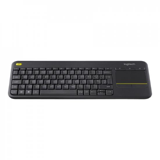 Logitech | K400 Plus | Keyboard with Trackpad | Wireless | US | Black | USB port