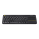 Logitech | K400 Plus | Keyboard with Trackpad | Wireless | US | Black | USB port