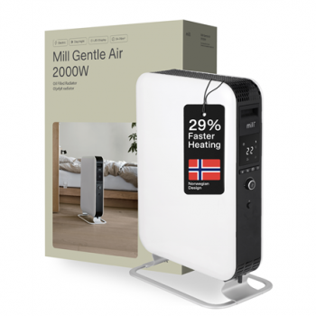 Mill | Heater | AB-H2000DN | Oil Filled Radiator | 2000 W | Number of power levels 3 | Suitable for rooms up to 24-34 m³ | White