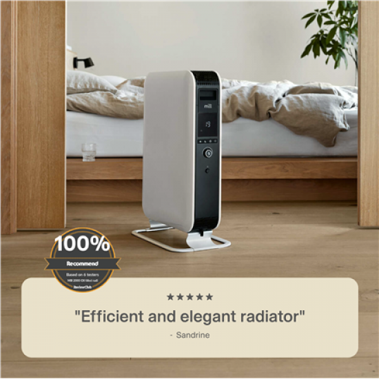 Mill | Heater | AB-H2000DN | Oil Filled Radiator | 2000 W | Number of power levels 3 | Suitable for rooms up to 24-34 m³ | White