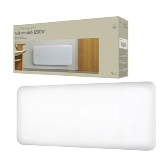 Mill | Heater | IB1200DN Steel | Panel Heater | 1200 W | Number of power levels 1 | Suitable for rooms up to 14-18 m² | White | N/A