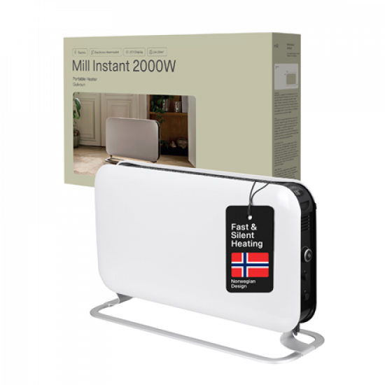 Mill | Heater | SG2000LED | Convection Heater | 2000 W | Number of power levels 3 | Suitable for rooms up to 5-20 m² | White