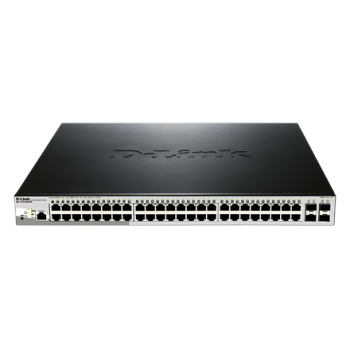 D-Link | Metro Ethernet Switch | DGS-1210-52MP/ME | Managed L2 | Rack mountable | Gigabit Ethernet (copper) ports quantity 48 | SFP ports quantity 4 | Power over Ethernet (PoE) ports quantity 40 | PoE/Poe+ ports quantity 8 | Power supply type Single | 24 