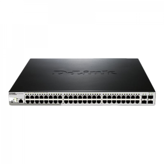 D-Link | Metro Ethernet Switch | DGS-1210-52MP/ME | Managed L2 | Rack mountable | Gigabit Ethernet (copper) ports quantity 48 | SFP ports quantity 4 | Power over Ethernet (PoE) ports quantity 40 | PoE/Poe+ ports quantity 8 | Power supply type Single | 24 