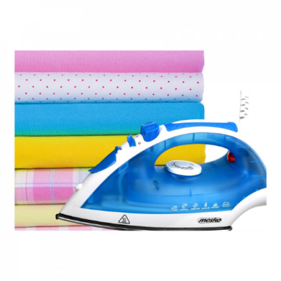 Iron | Mesko | MS 5023 | With cord | 2200 W | Blue/White