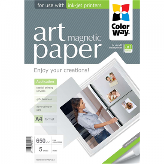 ART | White | 650 g/m² | A4 | A4 | Matte Magnetic Photo Paper