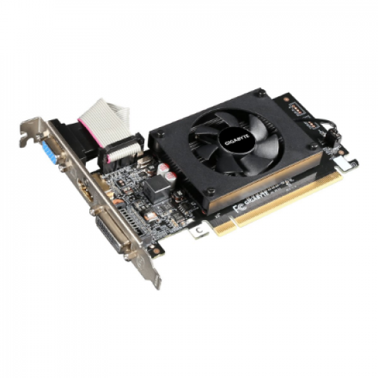 Gigabyte | GV-N710D3-2GL 2.0 | NVIDIA | 2 GB | GeForce GT 710 | DDR3 | Cooling type Active | DVI-D ports quantity 1 | HDMI ports quantity 1 | PCI Express 2.0 | Memory clock speed 1600 MHz | Processor frequency 954 MHz | VGA (D-Sub) ports quantity 1