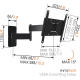 Vogels | Wall mount | MA2040-A1 | Full motion | 19-40 