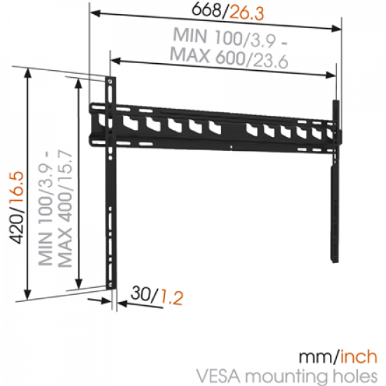 Vogels | Wall mount | MA4000-A1 | Fixed | 40-80 