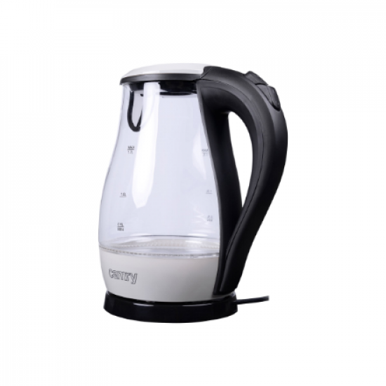 Camry | CR 1251 | Standard kettle | 2000 W | 1.7 L | Glass | 360° rotational base | Glass/Black
