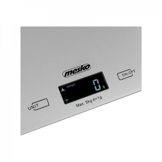 Mesko | Kitchen Scales | MS 3145 | Maximum weight (capacity) 5 kg | Graduation 1 g | Display type LCD | Silver