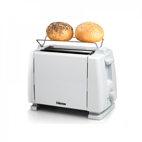 Toaster | Tristar | BR-1009 | Power 750 W | Number of slots 2 | Housing material Metal | White