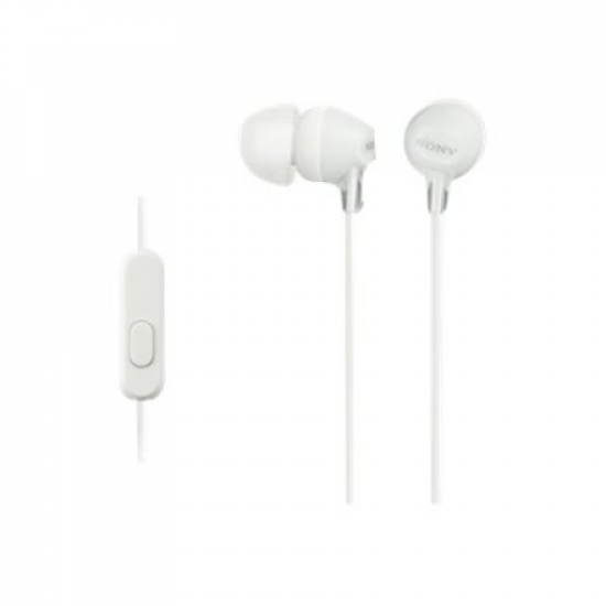 Sony | EX series | MDR-EX15AP | In-ear | White