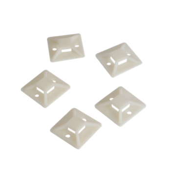 Cable Tie Mounts 28x28 mm | KAB0044 | Adhesive base for cable ties. For the structured laying of cables or hoses.