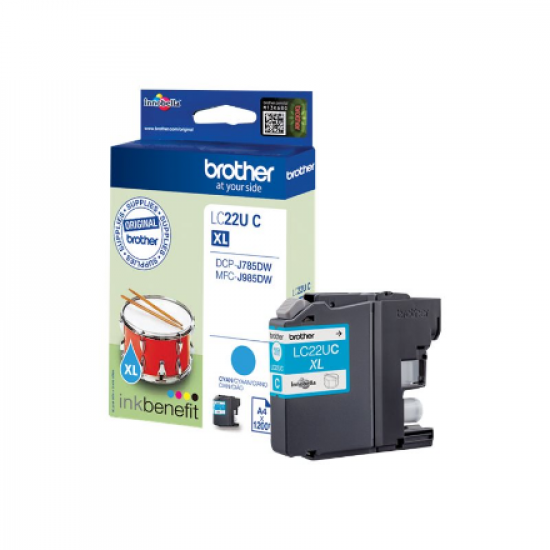 Brother LC-22UC | Ink Cartridge | Cyan